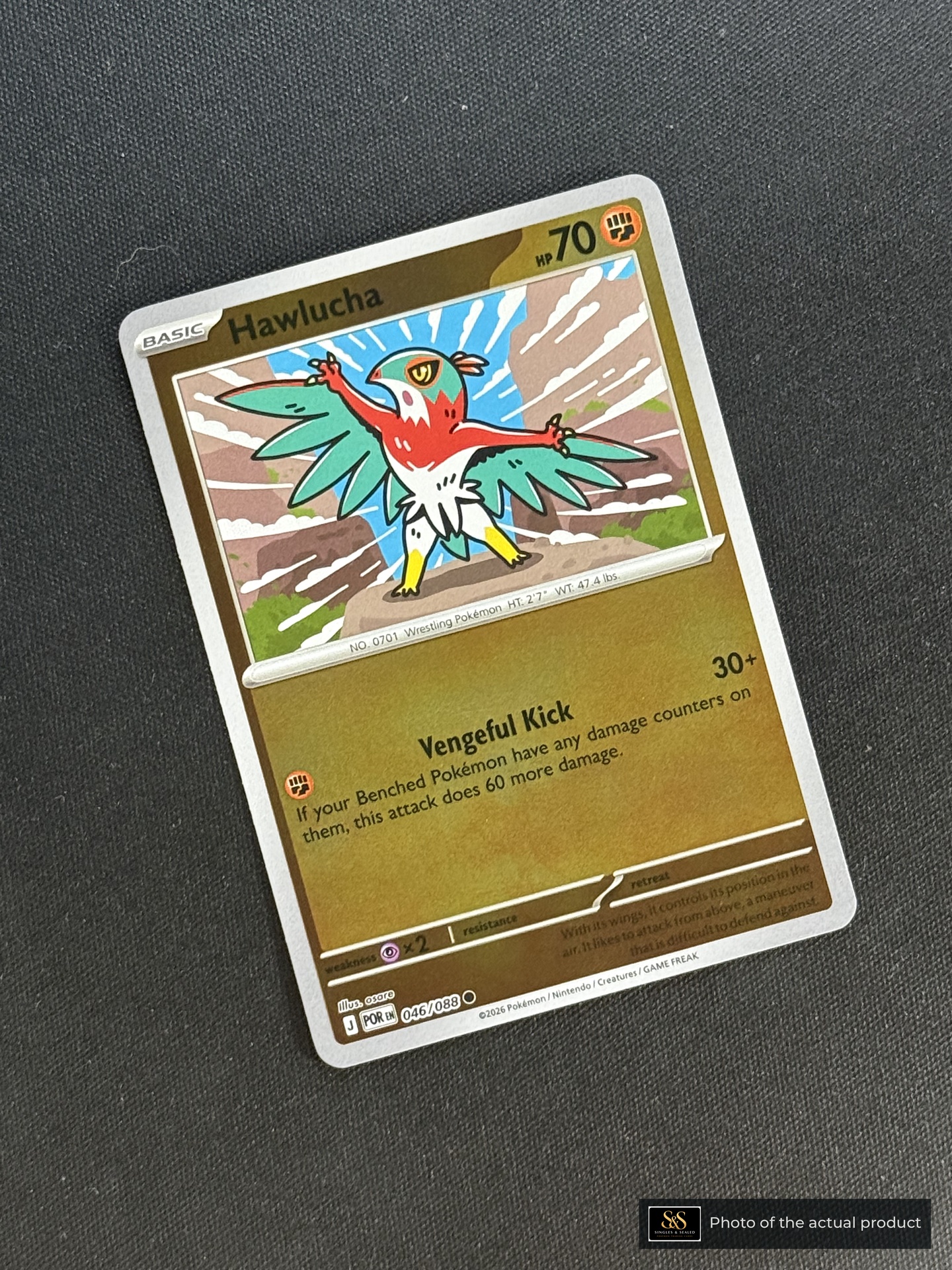 Hawlucha — echte voorzijde