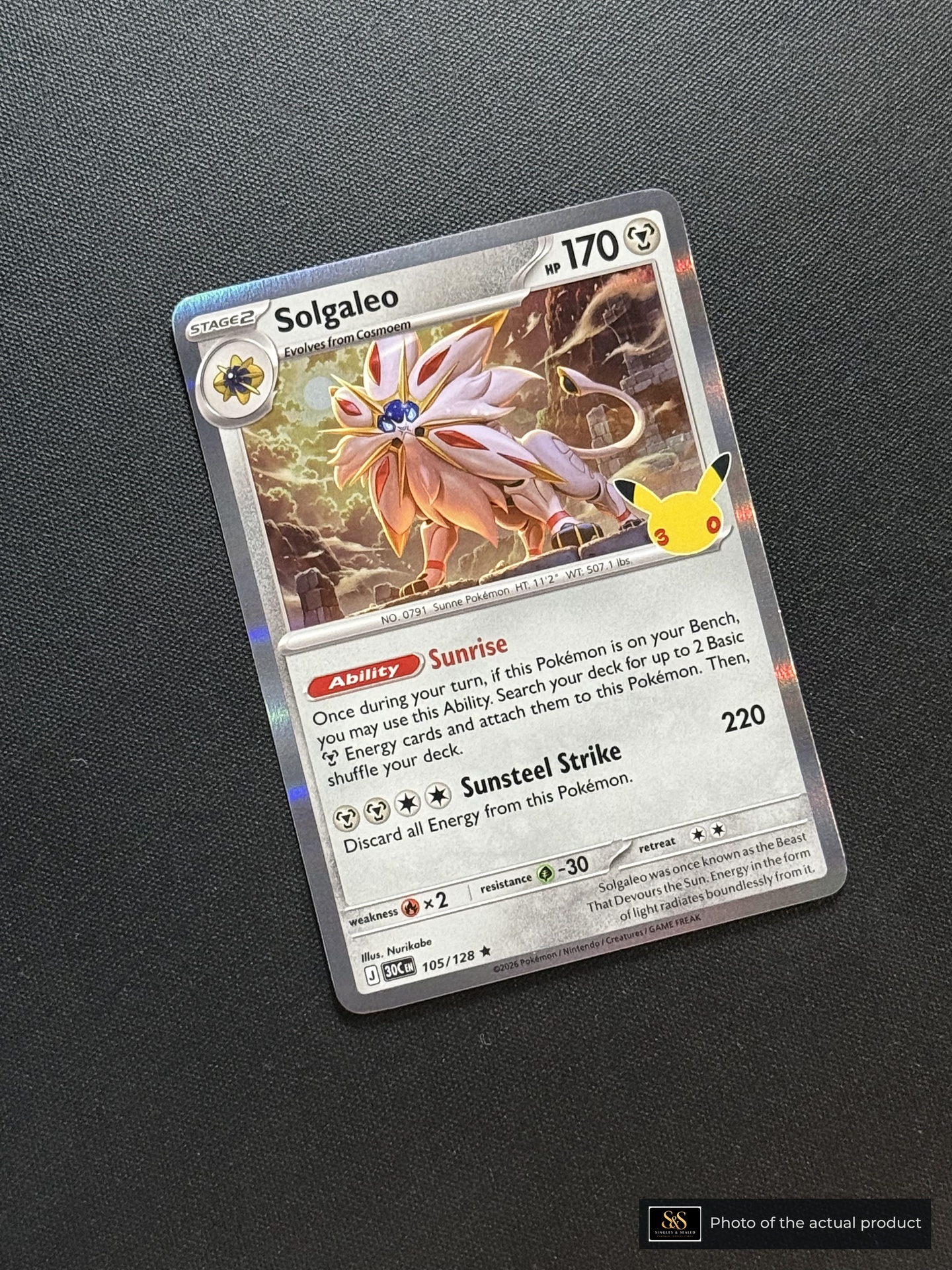 Solgaleo — echte voorzijde