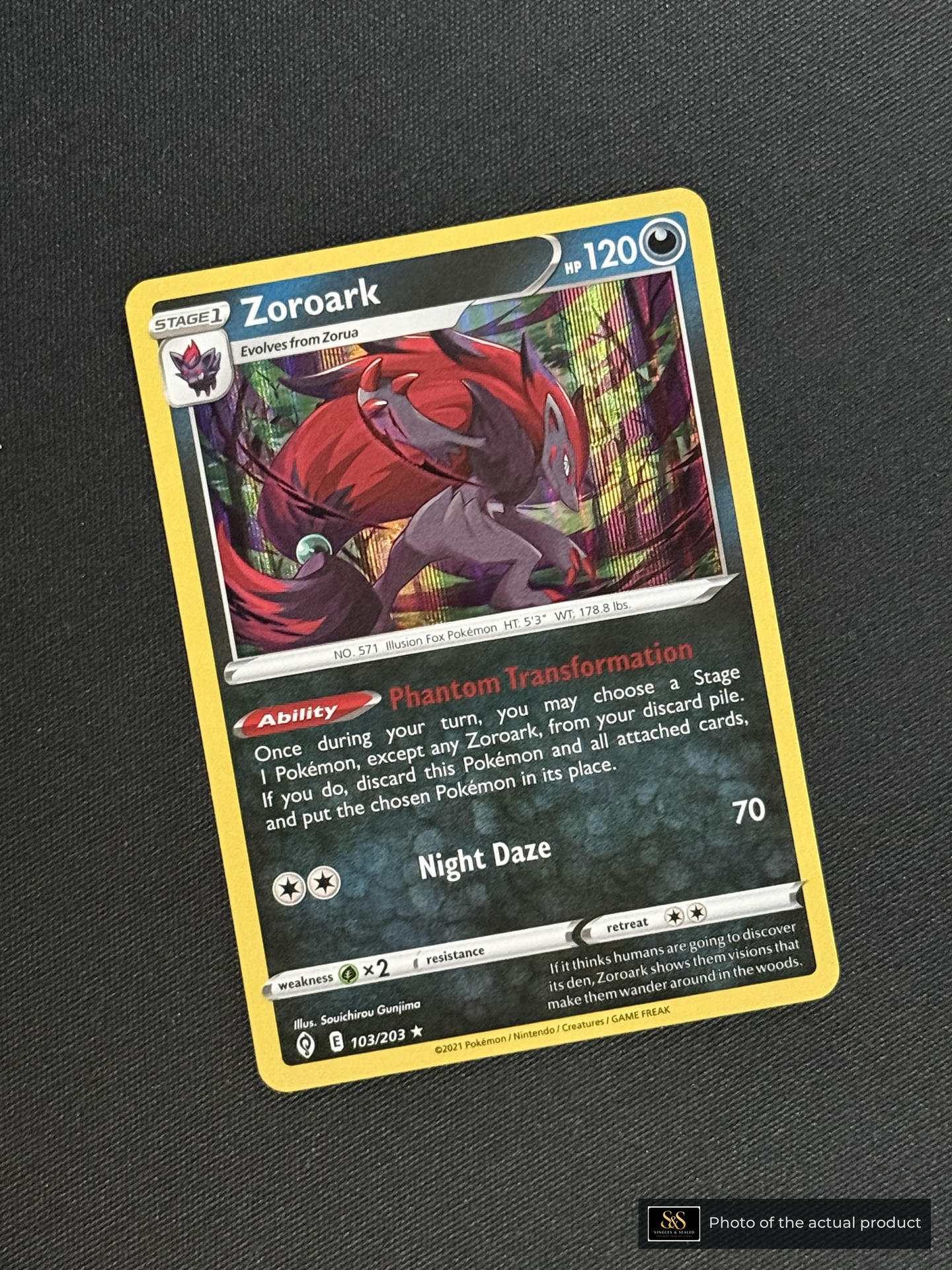 Zoroark — echte voorzijde