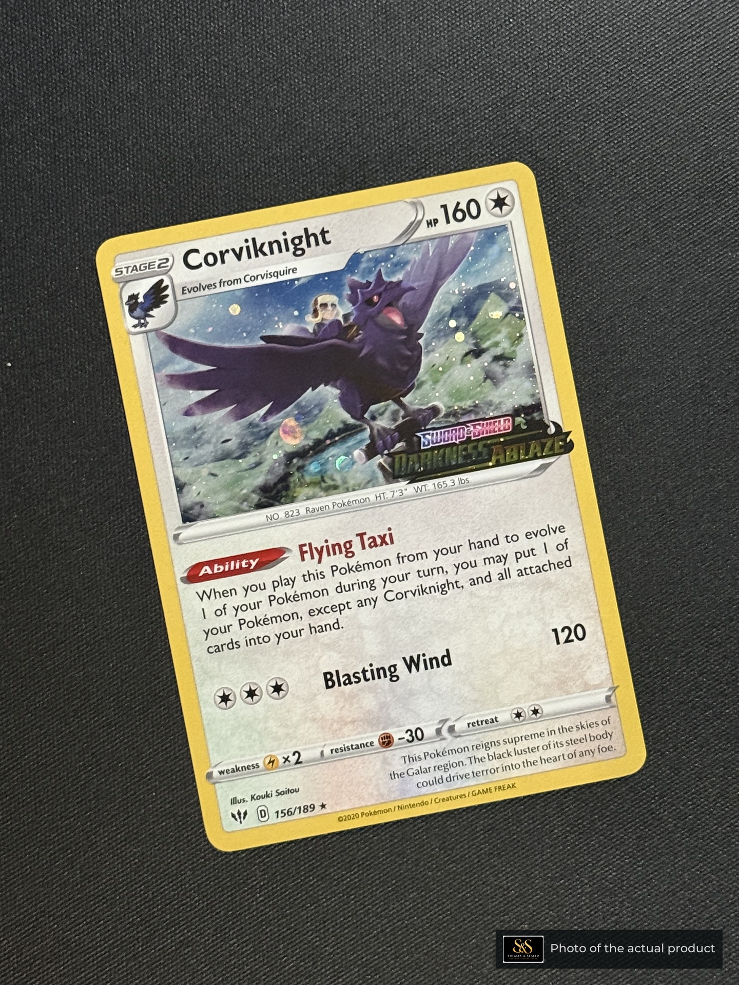 Corviknight — echte voorzijde
