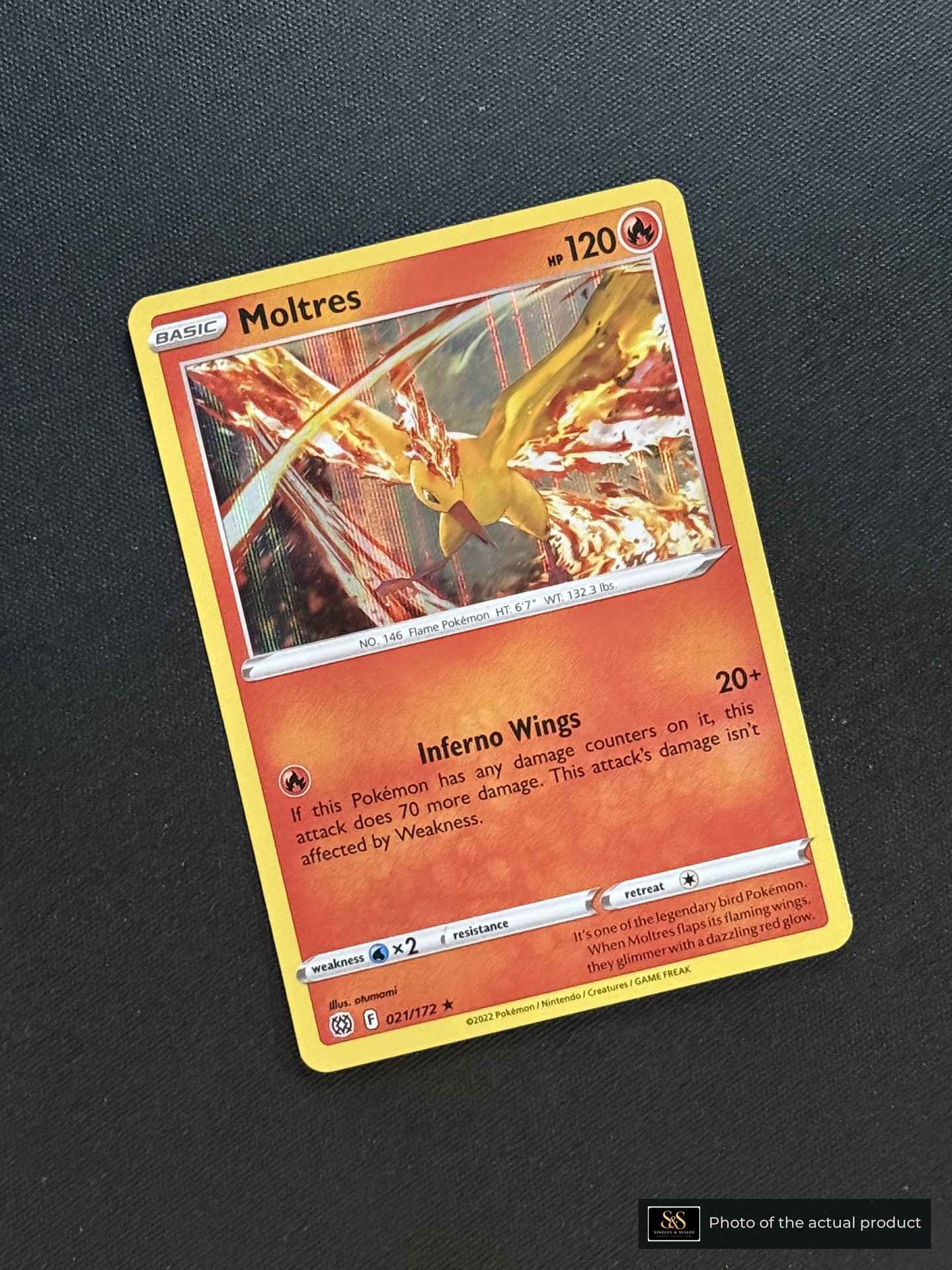 Moltres — echte voorzijde