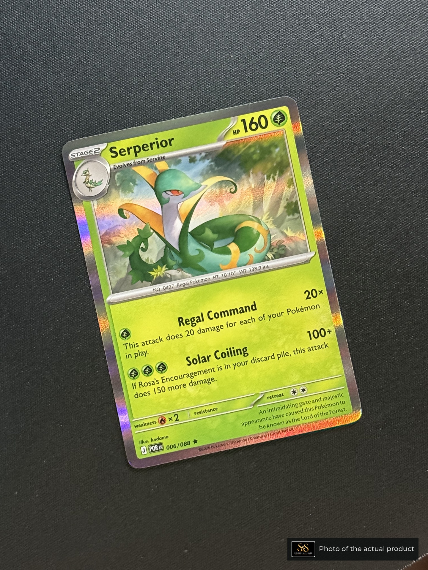 Serperior — echte voorzijde