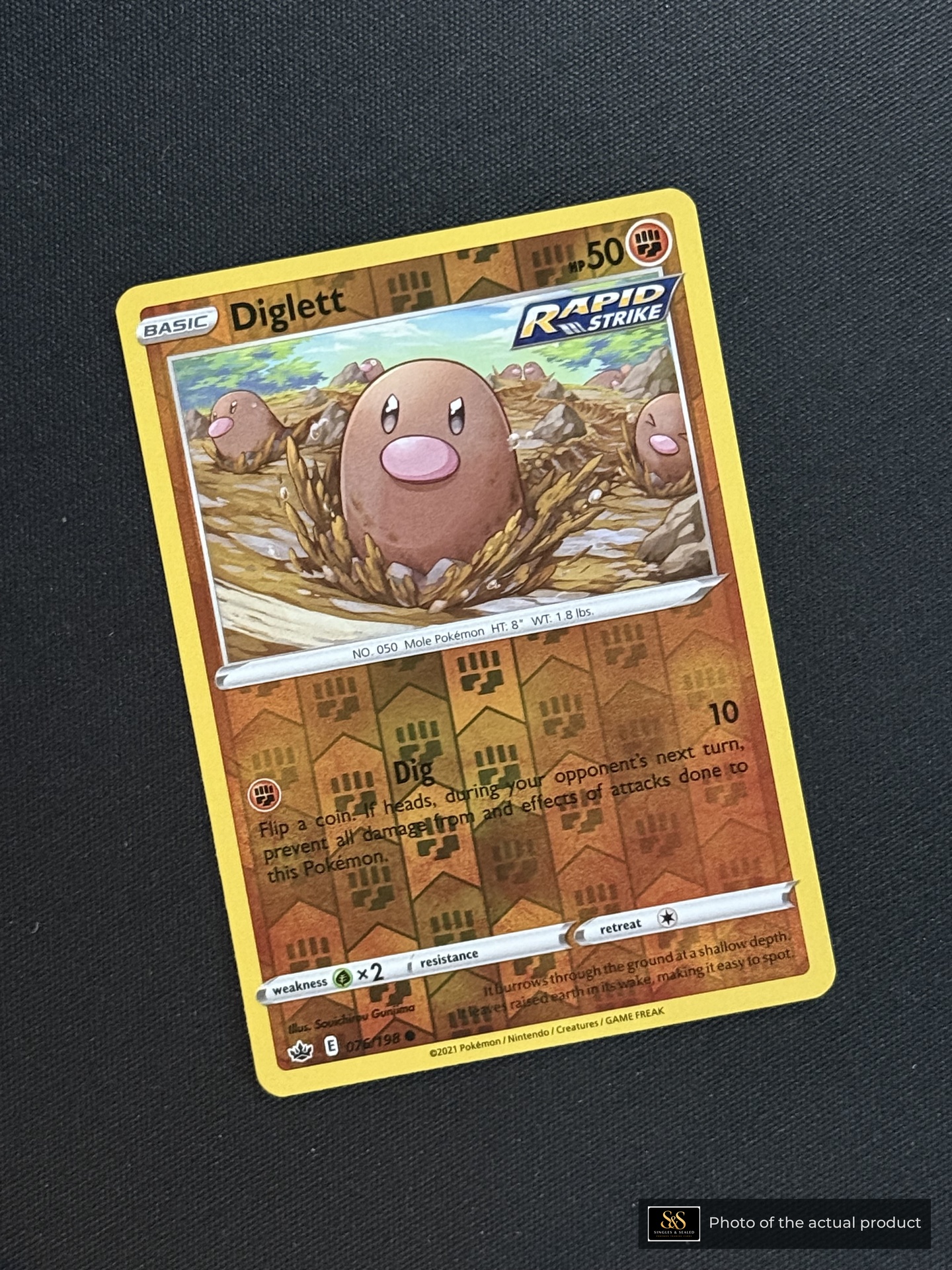 Diglett — echte voorzijde